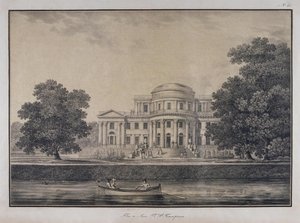 1823年、サンクトペテルブルクのエラギン宮殿 作： Karl Petrovich Beggrov