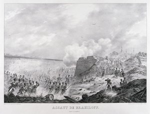 1829年1828年6月15日のブレイロフ要塞の襲撃 作： Karl Petrovich Beggrov