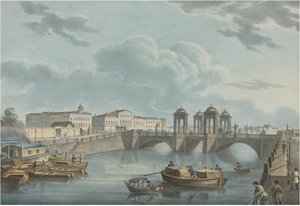 オブホフ橋でのフォンタンカの眺め、1823