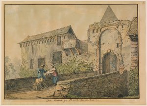 ハントシュースハイムのティーフブルクの廃墟 作： Carl Philipp Fohr