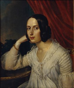 Natalia Alekseevna Tuchkova-Ogareva 1829-1913、1842の肖像 作： Karl Reichel
