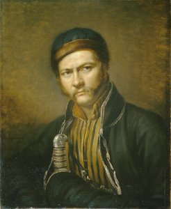 画家アレクサンドルオルロウスキーの肖像1777-1832、1815