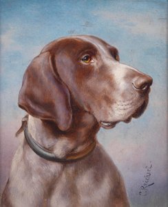 犬の肖像 作： Karl Reichert