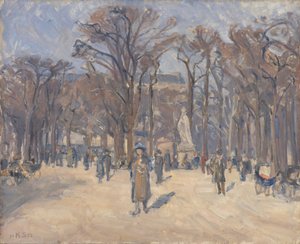 パリのリュクサンブール公園での 3 月の日 作： Karl Schou