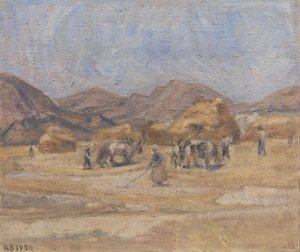 チヴィタ・ダンティーノの脱穀場 作： Karl Schou