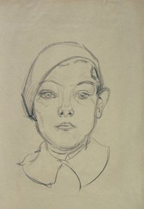少年の肖像画 作： Karl Suschnik