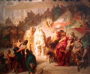 ゲルマニクスの勝利の行列におけるスネルダ 作： Karl Theodor von Piloty