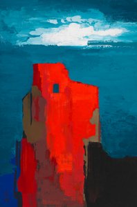 城跡、1943年頃（紙にガッシュ） 作： Karl Wiener