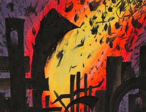 大惨事、1928年頃（紙にインク）