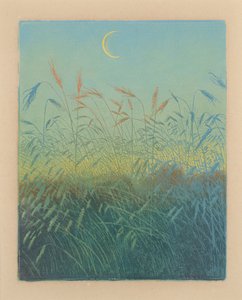 熟したトウモロコシ畑: 夕方 (Ahrendelf am Abend) 作： Karl Wilhelm Arthur Illies