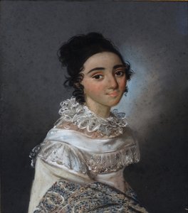 エカテリーナエマヌイロフナアバメリクラザレバの肖像1806-1880年、バードベイ、1820年 作： Karl Wilhelm Bardou