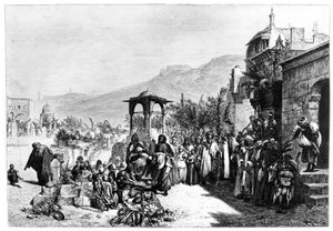 1881年カイロの墓地での日付の分布 作： Karl Wilhelm Gentz