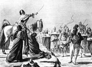 1881年にモハメドアリの下で募集の場面 作： Karl Wilhelm Gentz