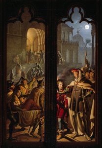 1824年、エルサレムで秩序だったドイツ騎士団。 作： Karl Wilhelm Kolbe the Younger