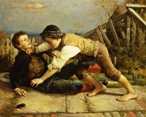 ボーイッシュないたずら、1885 作： Karl Witkowski