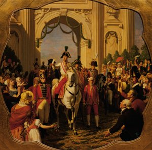 1814 年、オーストリア皇帝フランツ 1 世 (2 世) がウィーンに入国 作： Karl von Blaas