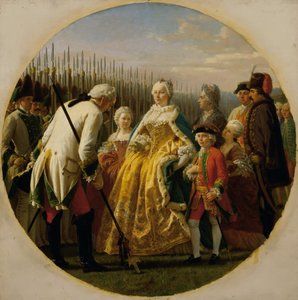 1749年のソレナウでの徴兵 作： Karl von Blaas