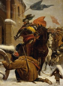1643年、ヨハン・デ・ヴェルトがトゥットリンゲン近くで襲撃 作： Karl von Blaas