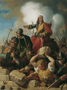 トルコ人に対するウィーンの防御、1683年、1865年頃。 作： Karl von Blaas