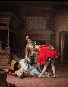 聖バーソロミューの夜、1870年からのシーン 作： Karlis Fridikh Huns