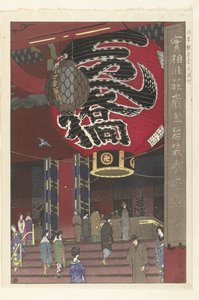 浅草観音寺の大提灯 浅草観音堂おちょうちん 作： Kasamatsu Shirô