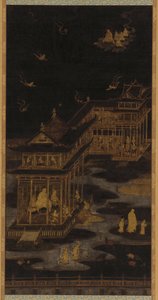阿弥陀如来の極楽浄土 平安時代（794～1185年）。 作： Kasuga Kaishi
