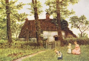 サリーのコテージ（カラーリトグラフ） 作： Kate (after) Greenaway