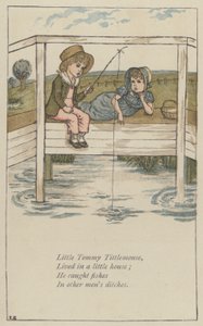 Little Tommy Tittlemouse（カラーリトグラフ 作： Kate (after) Greenaway