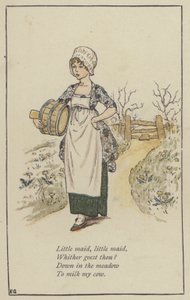 リトルメイド、リトルメイド（カラーリトグラフ 作： Kate (after) Greenaway