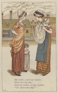 私の母、そしてあなたの母（カラーリトグラフ 作： Kate (after) Greenaway