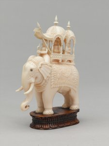 黒王、チェスの駒、インド、1820年頃 作： Kate Elizabeth Bunce