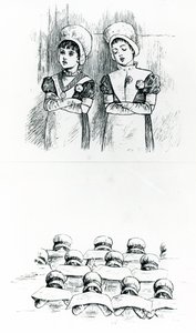 Charity children, c.1880 (in engraving) 作： Kate Greenaway