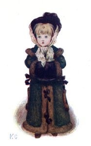 ケイト・グリーナウェイの「クリスマスカード」。 作： Kate Greenaway