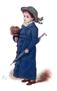ケイト・グリーナウェイの「クリスマスカード」。 作： Kate Greenaway