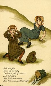 ジャックとジルのイラスト 作： Kate Greenaway