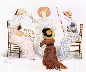 運命の前のケイト・グリーナウェイ」。 作： Kate Greenaway