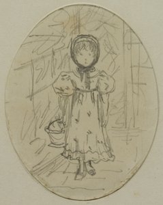 庭の少女