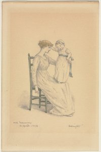 お母さんと子供 作： Kate Greenaway
