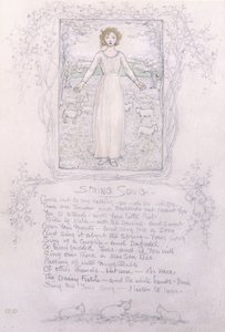 春の歌、 作： Kate Greenaway
