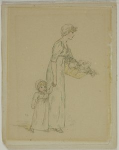 子供を持つ女性 作： Kate Greenaway