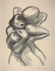 母を襲う死 作： Käthe Kollwitz
