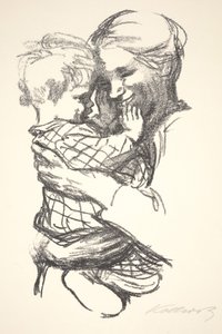 子供を抱く母