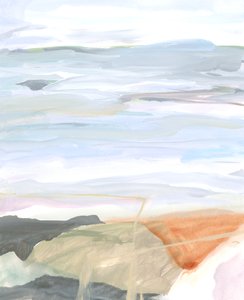 抽象的な風景Ⅴ、2022年（アクリル、紙） 作： Katie Ré Scheidt