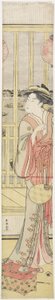 遊女Hanao_gi自分を冷やすc。 1788 作： Katsukawa Shuncho