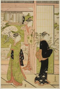 芝居「妹背山」の一場面 作： Katsukawa Shuncho
