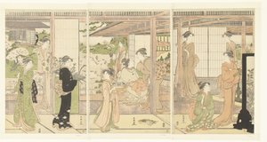 ドールパーティーの準備 作： Katsukawa Shuncho
