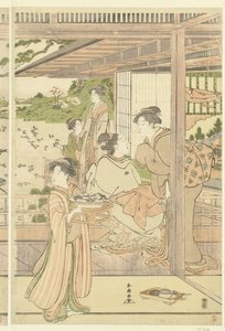 ドールパーティーの準備 作： Katsukawa Shuncho