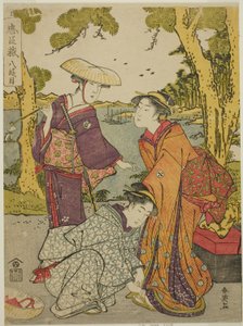 第八幕忠臣蔵』より「花嫁道中」（『忠臣蔵四十七士』より） 作： Katsukawa Shun