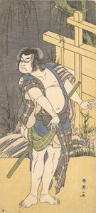歌舞伎役者坂田半五郎三代目無法者役。 1791年。