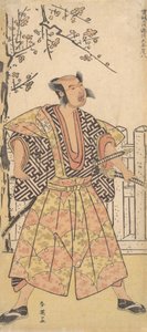 1790年12月、派手な上衣を着た武士としての大谷広八。